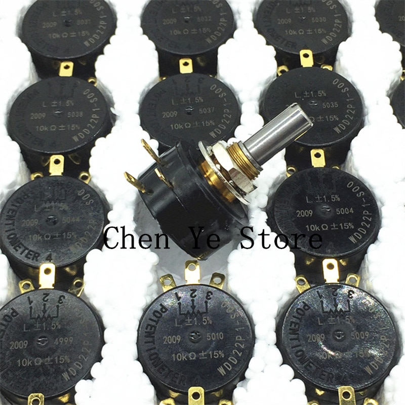 1PCS 100% New WDD22P1-S00 WDD22P1 1K 2K 5K 10K Precision conductive single-turn potentiometer